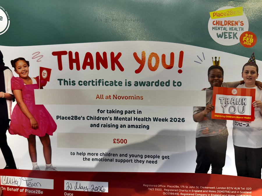 Place2Be, Children's Mental Health Week 2026 — £500 raised.
